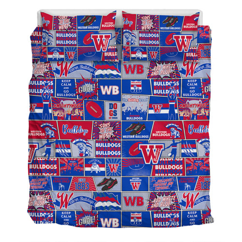 Western Bulldogs Bedding Set Legacy Of The Pride Comic Style