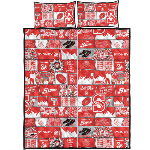 Sydney Swans Quilt Bed Set Legacy Of The Pride Comic Style