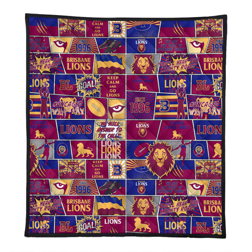 Brisbane Lions Quilt Legacy Of The Pride Comic Style Brisbane Lions Quilt Legacy Of The Pride Comic Style