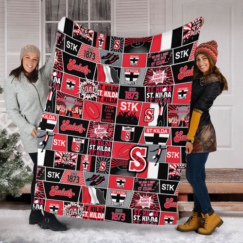 St Kilda Blanket Legacy Of The Pride Comic Style St Kilda Blanket Legacy Of The Pride Comic Style