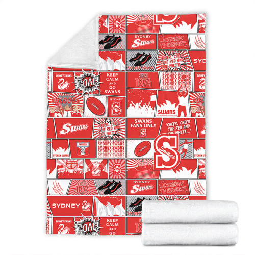 Sydney Swans Blanket Legacy Of The Pride Comic Style Sydney Swans Blanket Legacy Of The Pride Comic Style