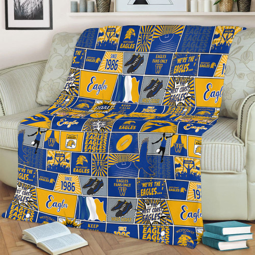 West Coast Eagles Blanket Legacy Of The Pride Comic Style West Coast Eagles Blanket Legacy Of The Pride Comic Style