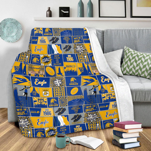 West Coast Eagles Blanket Legacy Of The Pride Comic Style West Coast Eagles Blanket Legacy Of The Pride Comic Style