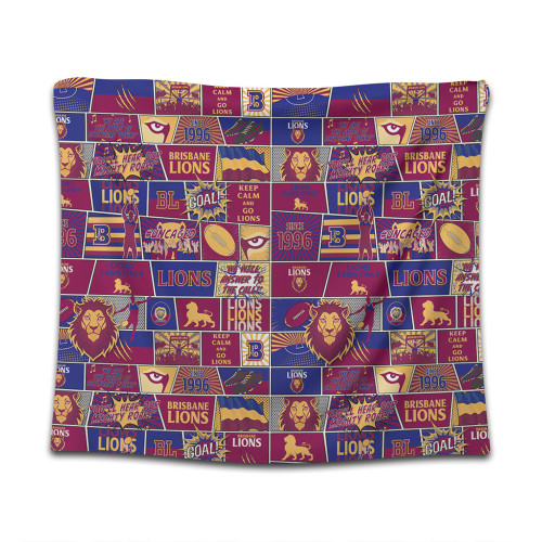 Brisbane Lions Tapestry Legacy Of The Pride Comic Style Brisbane Lions Tapestry Legacy Of The Pride Comic Style