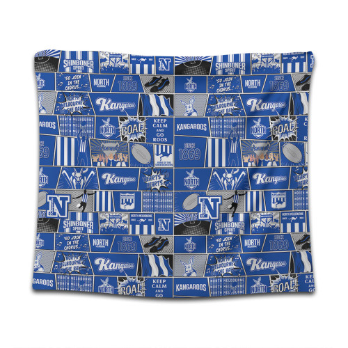 North Melbourne Tapestry Legacy Of The Pride Comic Style North Melbourne Tapestry Legacy Of The Pride Comic Style