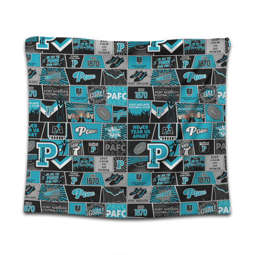 Port Adelaide Tapestry Legacy Of The Pride Comic Style