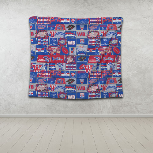 Western Bulldogs Tapestry Legacy Of The Pride Comic Style Western Bulldogs Tapestry Legacy Of The Pride Comic Style