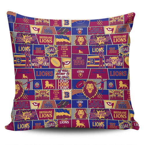 Brisbane Lions Pillow Cases Legacy Of The Pride Comic Style
