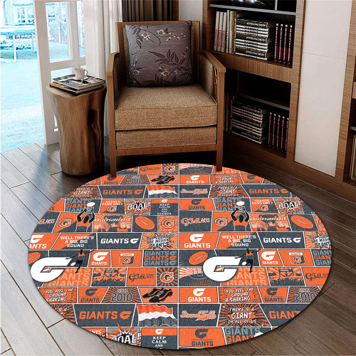 GWS GIANTS Round Rug Legacy Of The Pride Comic Style