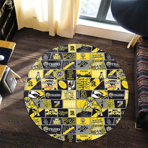 Port Adelaide Round Rug Legacy Of The Pride Comic Style