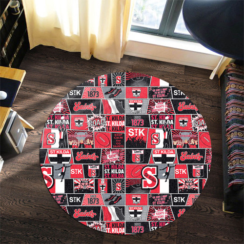 St Kilda Round Rug Legacy Of The Pride Comic Style
