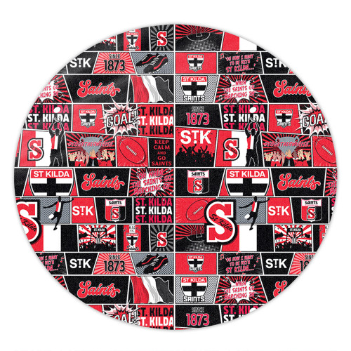 St Kilda Round Rug Legacy Of The Pride Comic Style