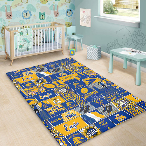 West Coast Eagles Area Rug Legacy Of The Pride Comic Style West Coast Eagles Area Rug Legacy Of The Pride Comic Style