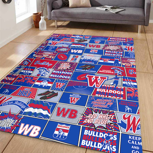 Western Bulldogs Area Rug Legacy Of The Pride Comic Style