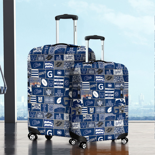 Geelong Cats Luggage Cover Legacy Of The Pride Comic Style