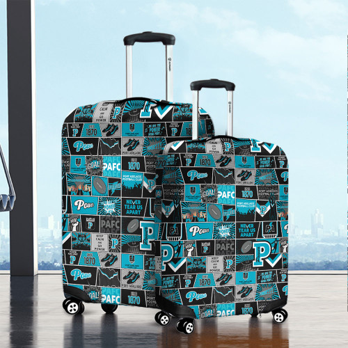 Port Adelaide Luggage Cover Legacy Of The Pride Comic Style Port Adelaide Luggage Cover Legacy Of The Pride Comic Style