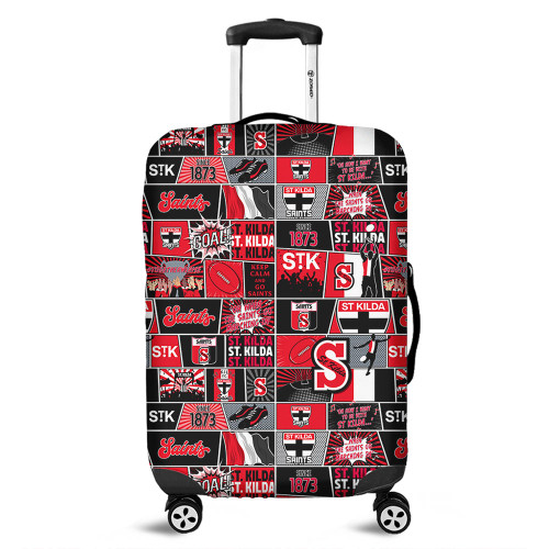 St Kilda Luggage Cover Legacy Of The Pride Comic Style