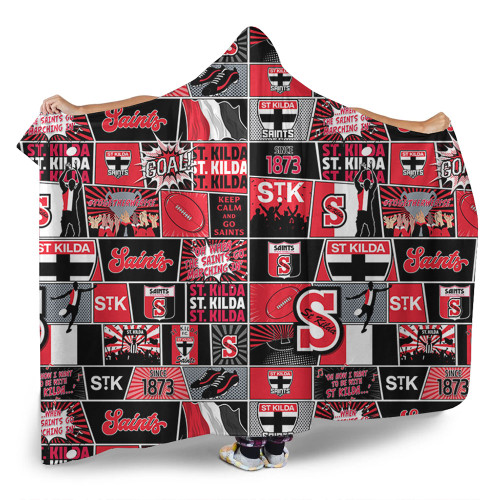 St Kilda Hooded Blanket Legacy Of The Pride Comic Style
