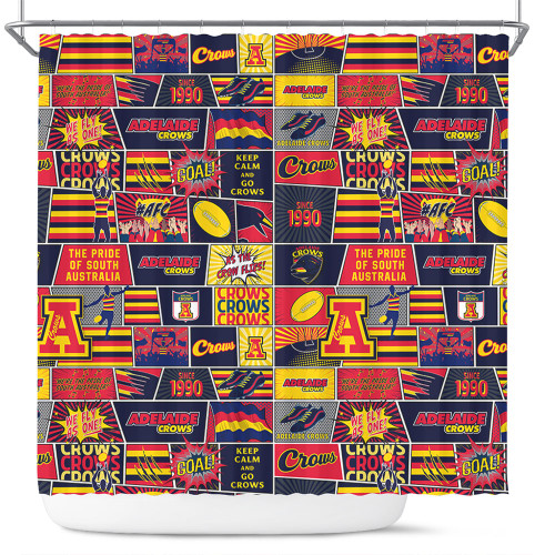Adelaide Crows Shower Curtain Legacy Of The Pride Comic Style