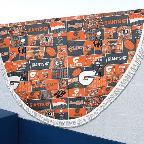 GWS GIANTS Beach Blanket Legacy Of The Pride Comic Style