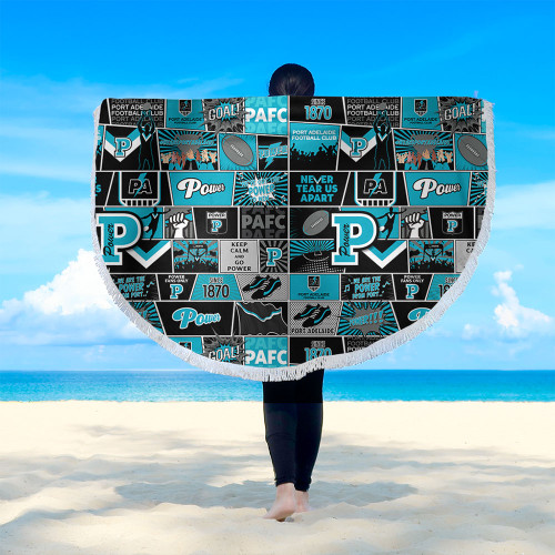 Port Adelaide Beach Blanket Legacy Of The Pride Comic Style Port Adelaide Beach Blanket Legacy Of The Pride Comic Style