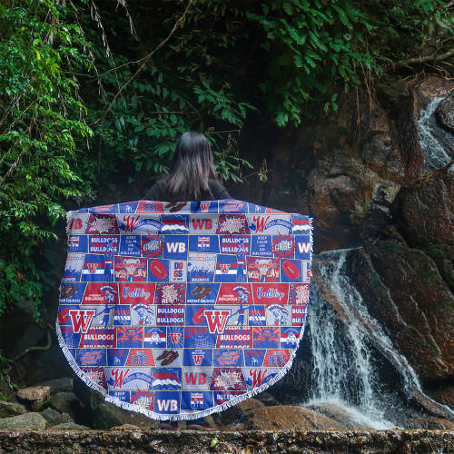 Western Bulldogs Beach Blanket Legacy Of The Pride Comic Style Western Bulldogs Beach Blanket Legacy Of The Pride Comic Style
