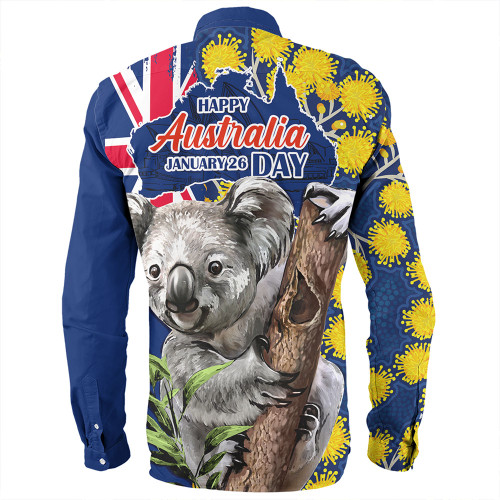 Australia Long Sleeve Shirt Australia Day Koala Golden Wattle Edition Australia Long Sleeve Shirt Australia Day Koala Golden Wattle Edition
