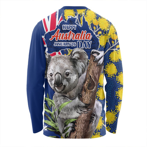 Australia Long Sleeve T-shirt Australia Day Koala Golden Wattle Edition Australia Long Sleeve T-shirt Australia Day Koala Golden Wattle Edition