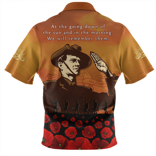 Australia Zip Polo Shirt Anzac Day Soldiers Salute To Remember Of Our Heroes Australia Zip Polo Shirt Anzac Day Soldiers Salute To Remember Of Our Heroes