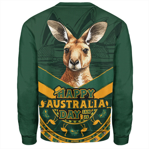 Australia Sweatshirt Kangaroo Pride Australia Day