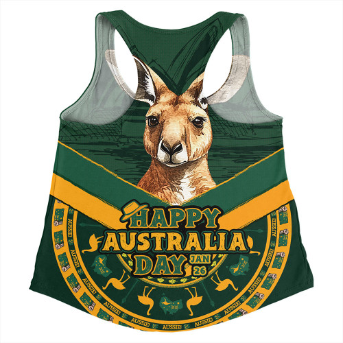Australia Women Racerback Singlet Kangaroo Pride Australia Day Australia Women Racerback Singlet Kangaroo Pride Australia Day