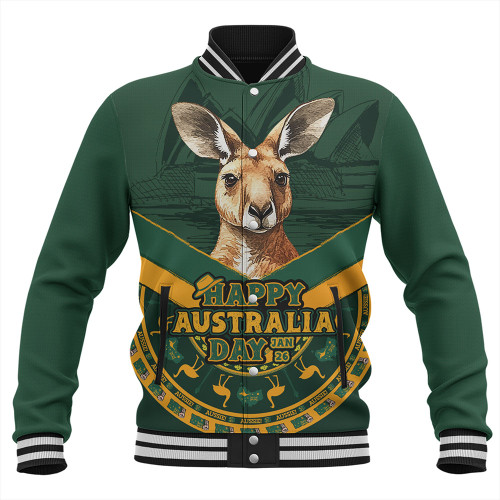 Australia Baseball Jacket Kangaroo Pride Australia Day Australia Baseball Jacket Kangaroo Pride Australia Day