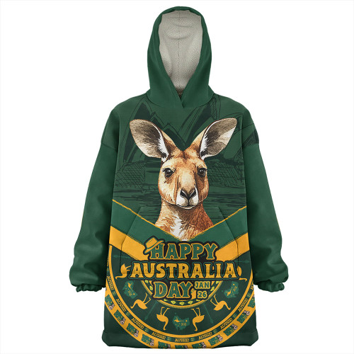 Australia Snug Hoodie Kangaroo Pride Australia Day