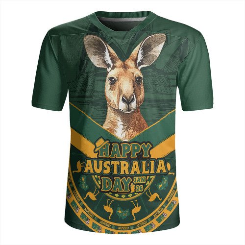 Australia Rugby Jersey Kangaroo Pride Australia Day