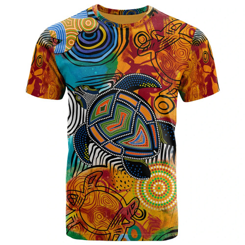 Australia Aboriginal T-Shirt - Turtle Indigenous Art Australia Aboriginal T-Shirt - Turtle Indigenous Art