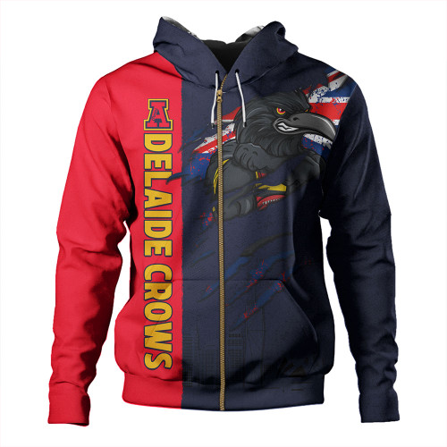 Adelaide Crows Hoodie Burning Passion Of Power Scratch Style Adelaide Crows Hoodie Burning Passion Of Power Scratch Style