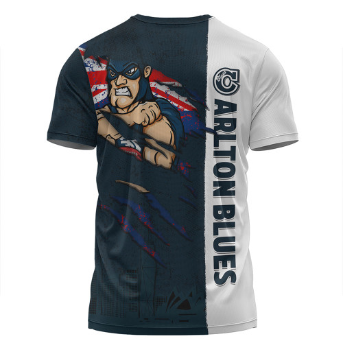 Carlton T-Shirt Burning Passion Of Power Scratch Style Carlton T-Shirt Burning Passion Of Power Scratch Style