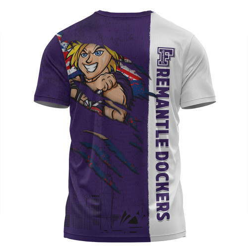 Fremantle T-Shirt Burning Passion Of Power Scratch Style Fremantle T-Shirt Burning Passion Of Power Scratch Style