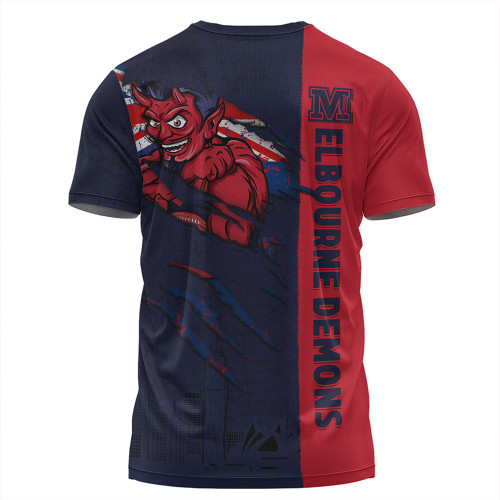 Melbourne T-Shirt Burning Passion Of Power Scratch Style Melbourne T-Shirt Burning Passion Of Power Scratch Style