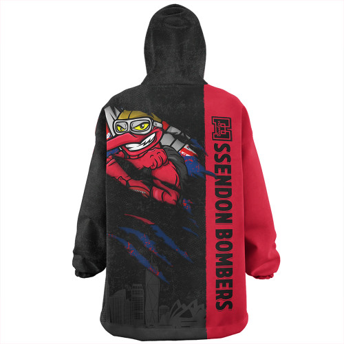 Essendon Snug Hoodie Burning Passion Of Power Scratch Style Essendon Snug Hoodie Burning Passion Of Power Scratch Style