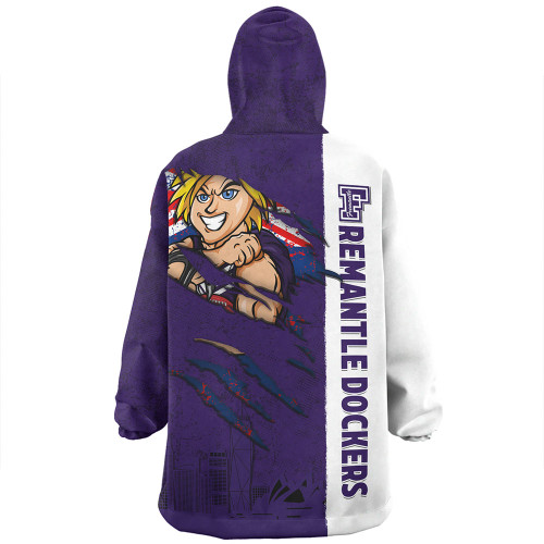Fremantle Snug Hoodie Burning Passion Of Power Scratch Style Fremantle Snug Hoodie Burning Passion Of Power Scratch Style