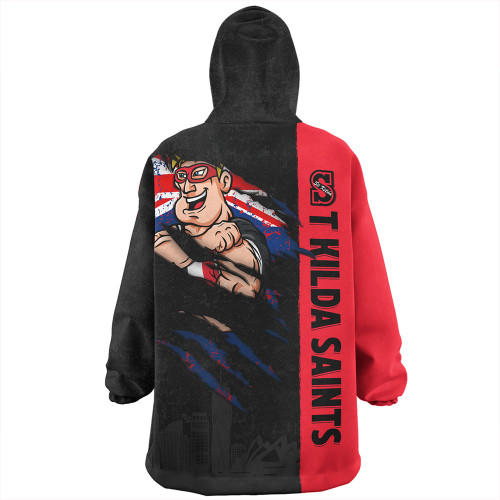 St Kilda Snug Hoodie Burning Passion Of Power Scratch Style