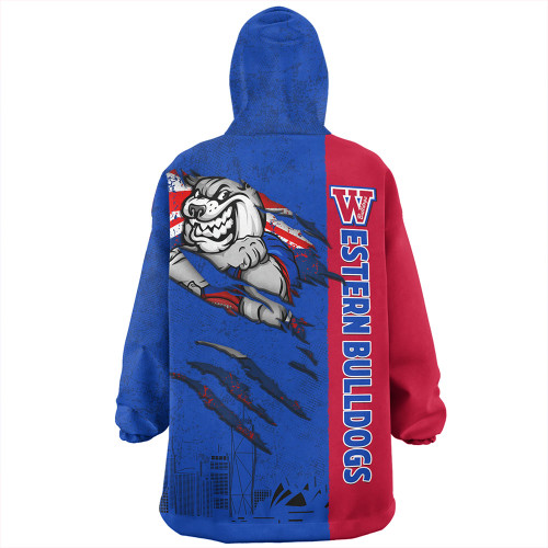 Western Bulldogs Snug Hoodie Burning Passion Of Power Scratch Style Western Bulldogs Snug Hoodie Burning Passion Of Power Scratch Style