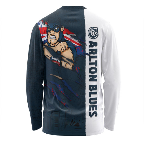 Carlton Long Sleeve T-shirt Burning Passion Of Power Scratch Style Carlton Long Sleeve T-shirt Burning Passion Of Power Scratch Style
