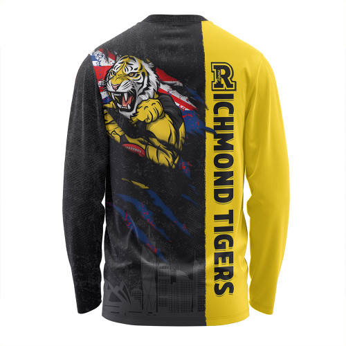 Richmond Long Sleeve T-shirt Burning Passion Of Power Scratch Style Richmond Long Sleeve T-shirt Burning Passion Of Power Scratch Style