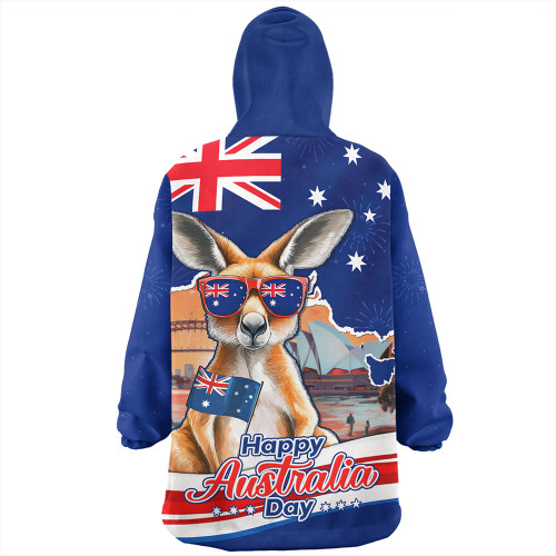 Australia Snug Hoodie Happy Australia Day Kangaroo With Sydney Opera House At Sunset Australia Snug Hoodie Happy Australia Day Kangaroo With Sydney Opera House At Sunset