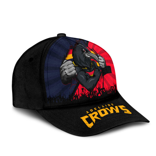 Adelaide Crows Cap Breaking Through Fan Design