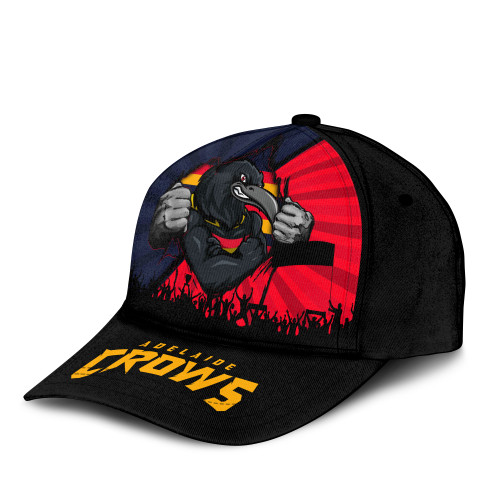 Adelaide Crows Cap Breaking Through Fan Design
