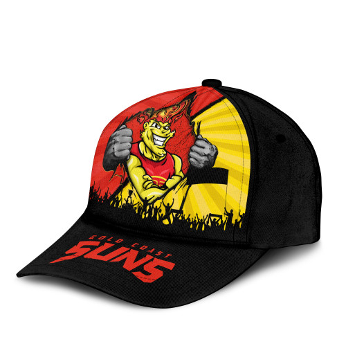 Gold Coast SUNS Cap Breaking Through Fan Design