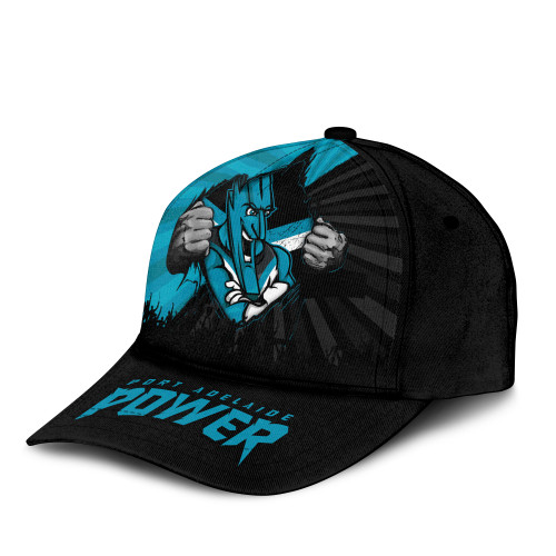 Port Adelaide Cap Breaking Through Fan Design